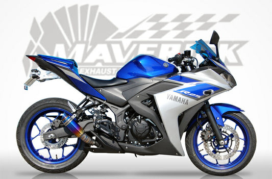 バイク用品 マフラー　マーベリック マーベリック スリップオン MV1グラデーションチタン YZF-R25 ABS 15-17　MV202SOA 4548916370641　取寄品 セール