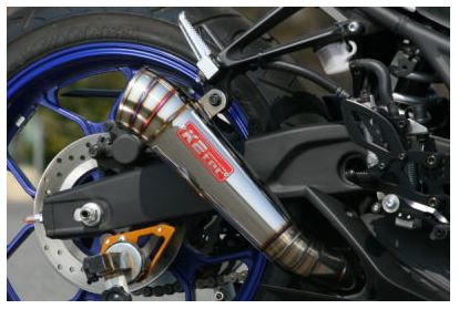 ケイツーテック K2テック BLESSメガホン スリップオンマフラー YZF-R25(JBK-RG10J) カタログ品番：P063-9775 メーカー品番：r25-bl-me