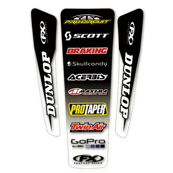 FACTORY EFFEX ファクトリーFX リヤフェンダーデカール UNIVERS2 カタログ品番：P064-3472 メーカー品番：FX16-32020