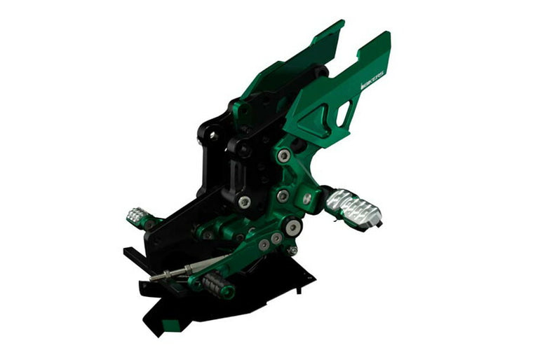 バイカーズ BIKERS バックステップ グリーン Ninja250R 250 08-17 カタログ品番：BK-K218-GRN メーカー品番：K0218-GRN