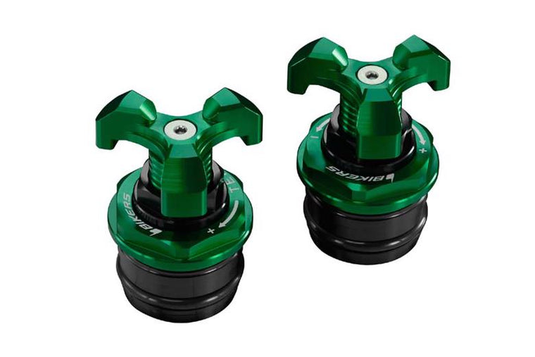 BIKERS バイカーズ イニシャルアジャスター 2ケ グリーン Ninja250R 250 08-17 カタログ品番：BK-K221-GRN メーカー品番：K0221-GRN