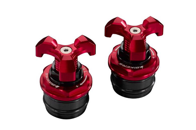 BIKERS バイカーズ イニシャルアジャスター 2ケ レッド Ninja250R 250 08-17 カタログ品番：BK-K221-RED メーカー品番：K0221-RED