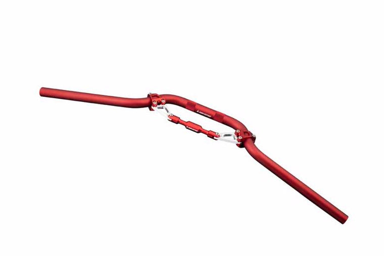 BIKERS バイカーズ アルミバーハンドル ブレース付 レッド Z125 PRO 16-17 KSR PRO 14 カタログ品番：BK-K109-RED メーカー品番：K0109-RED