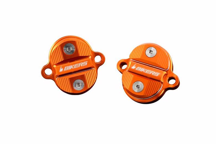 BIKERS バイカーズ タペットカバー 2ケ オレンジゴールド Z125 PRO 16-17 KSR PRO 14 カタログ品番：BK-K134-OGD メーカー品番：K0134-OGD