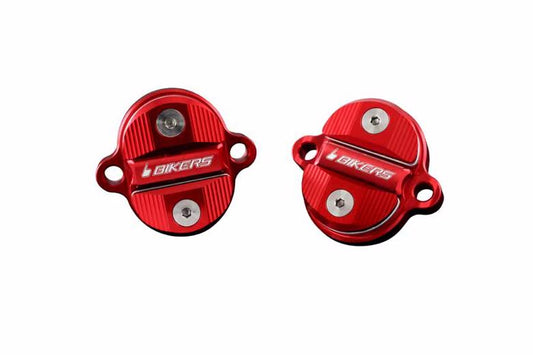 BIKERS バイカーズ タペットカバー 2ケ レッド Z125 PRO 16-17 KSR PRO 14 カタログ品番：BK-K134-RED メーカー品番：K0134-RED