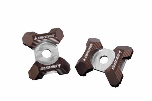 BIKERS バイカーズ スイングアームADJプレート 2ケ チタン Z125 PRO 16-17 KSR PRO 14 カタログ品番：BK-K138-TIN メーカー品番：K0138-TIN