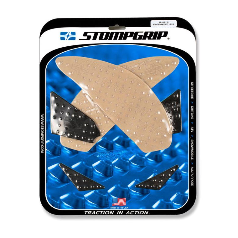 STOMPGRIP ストンプグリップ トラクションパッドタンクキット クリア GSX-S750 15、GSR750 12-15 カタログ品番：P065-7643 メーカー品番：55-10-0110