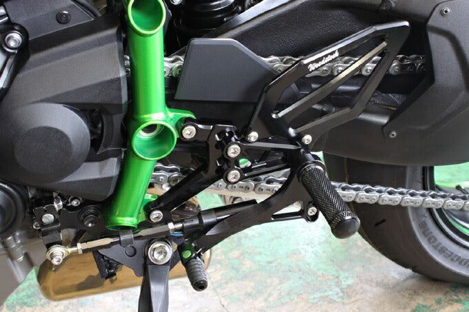 ウッドストック ウッドストック バックステップキット 4POS BLK Ninja H2 耐久ペダル カタログ品番：P066-6553 メーカー品番：WBS-K32-BB-EP
