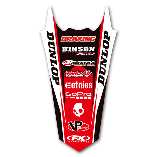 FACTORY EFFEX ファクトリーFX リヤフェンダーデカール 4D CRF150R 07-14 カタログ品番：P066-7242 メーカー品番：FX17-32304