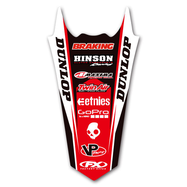 FACTORY EFFEX ファクトリーFX リヤフェンダーデカール 4D CRF150R 07-14 カタログ品番：P066-7242 メーカー品番：FX17-32304