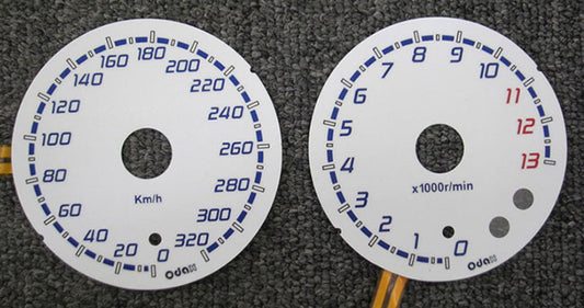 オダックス ODAX ELメーターパネル H9type WHTパネル ZX-14R 12-14 カタログ品番：P068-8341 メーカー品番：OXP-311047-H9-W