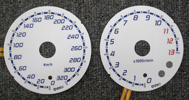 オダックス ODAX ELメーターパネル H9type WHTパネル ZX-14R 12-14 カタログ品番：P068-8341 メーカー品番：OXP-311047-H9-W