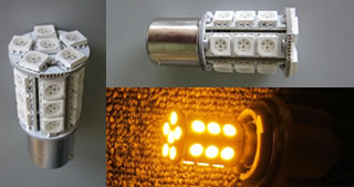 オダックス ODAX LEDバルブ S25タイプ オレンジ 20X45mm シングル 平行ピン カタログ品番：P068-9747 メーカー品番：OXB-410430-Y