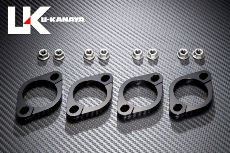 ユーカナヤ U-KANAYA ビレットエキゾーストフランジ BLK GPZ900R ZZR1100 ZEPHYR1100 etc カタログ品番：P069-3219 メーカー品番：EFBKZF11
