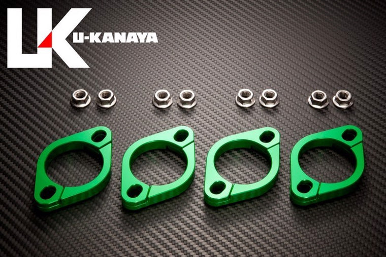 ユーカナヤ U-KANAYA ビレットエキゾーストフランジ GRN GPZ900R ZZR1100 ZEPHYR1100 etc カタログ品番：P069-3223 メーカー品番：EFGRZF11