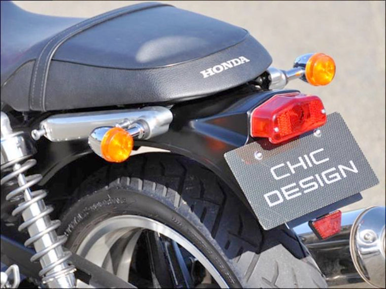 シックデザイン ショートタイプRフェンダー ルーカス／L マットブラック CB1100／EX