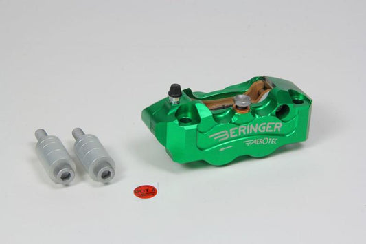 BERINGER ベルリンガー 4Pラジアルキャリパー ヒダリ グリーン 108mm ZX10R 03-15、YZF-R1 04-06、GSX-R1000 03-16 カタログ品番：4R11A-GR メーカー品番：4R11A-GR
