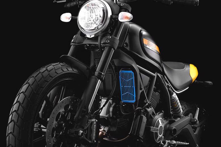 バイカーズ BIKERS ステンレス コアガード チタンコート BLU DUCATI Scrambler 15-17 カタログ品番：BK-D36-BLU メーカー品番：D0036-BLU
