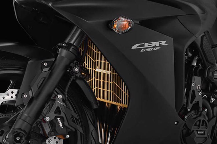 バイカーズ BIKERS ステンラジエターガード チタンコート GLD CBR650F CB650F 14-16 カタログ品番：BK-H372-GLD メーカー品番：H0372-GLD