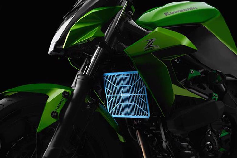 バイカーズ BIKERS ステンラジエターガード チタンコート BLU Ninja250SL Z250SL 15-17 カタログ品番：BK-K344-BLU メーカー品番：K0344-BLU