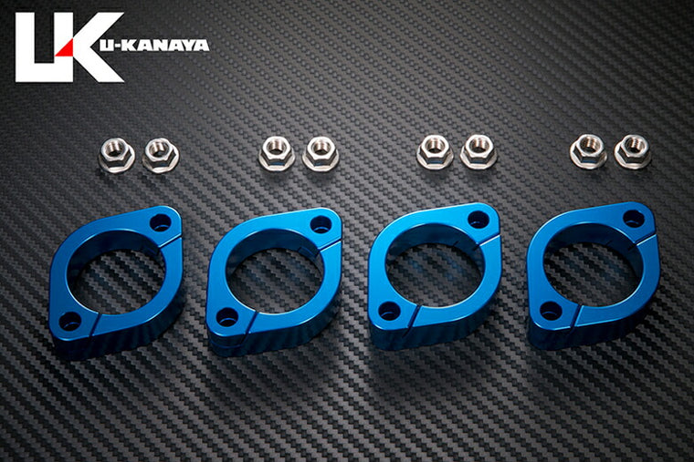 ユーカナヤ U-KANAYA ビレットエキゾーストフランジ BLU GPZ750 GPZ750F GPZ750TURBO カタログ品番：P071-0345 メーカー品番：EFBLGPZ7