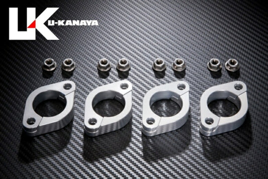 ユーカナヤ U-KANAYA ビレットエキゾーストフランジ SLV ZRX400 II カタログ品番：P071-0493 メーカー品番：EFSVZRX4