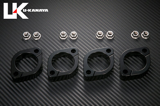 ユーカナヤ U-KANAYA ビレットエキゾーストフランジ BLK Z400FX Z400GP Z400LTD GPZ400F カタログ品番：P071-0501 メーカー品番：EFBKZ4FX