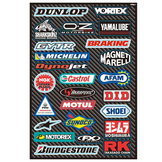 FACTORY EFFEX ファクトリーFX ステッカーキット Street Sponsor カタログ品番：P072-7170 メーカー品番：FX15-68800