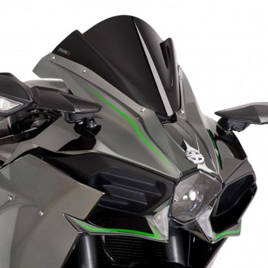 プーチ スクリーン レーシング ブラック Ninja H2／H2R 15-