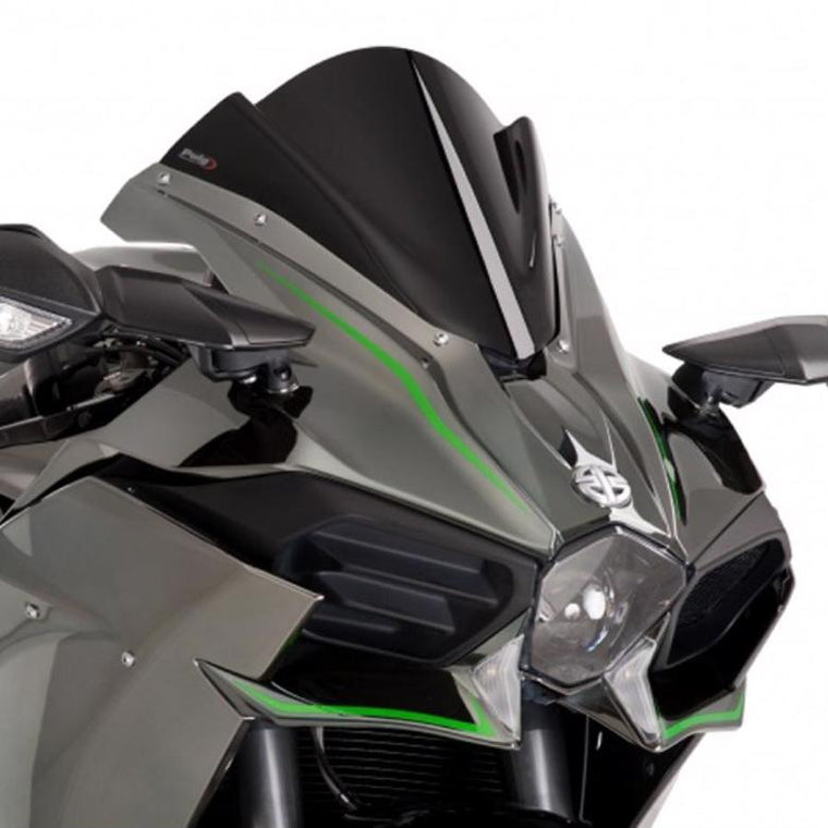 プーチ スクリーン レーシング ブラック Ninja H2／H2R 15-