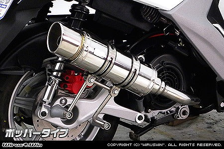 ウイルズウィン WirusWin ロイヤルマフラー ポッパー BWs125 EBJ-SEA6J BWs R125 カタログ品番：P073-8863 メーカー品番：1672-59-02