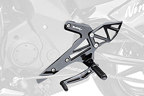 ウッドストック ウッドストック バックステップキット 4P BLK Ninja400 14- タンデム仕様 カタログ品番：P074-1074 メーカー品番：WBS-K33-TB