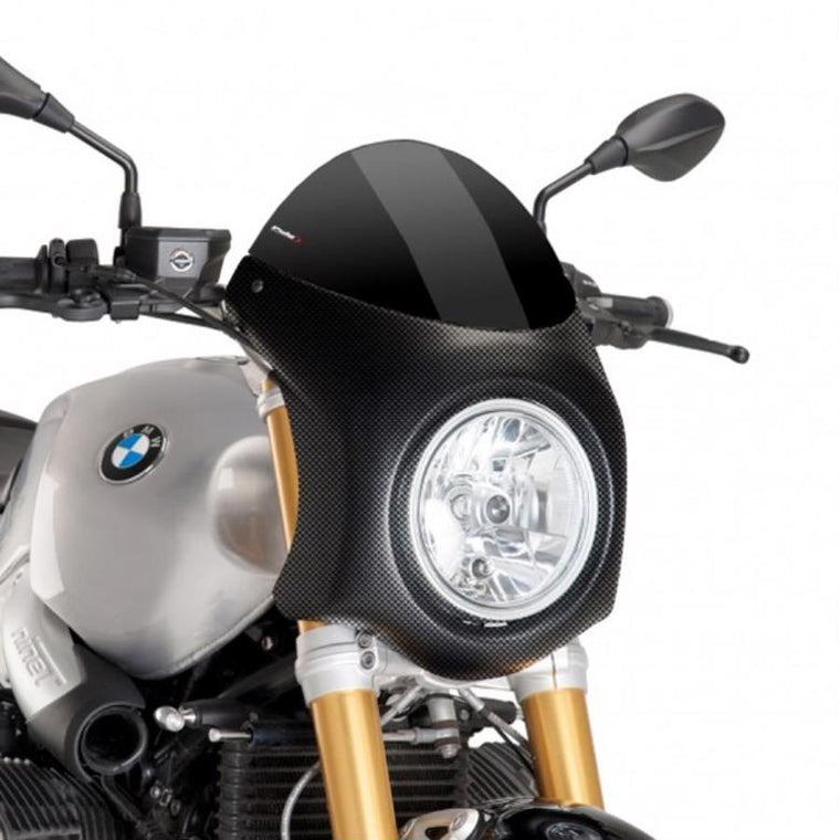 プーチ レトロ フェアリング ブラック／カーボンP R NINE T 14- （ABS