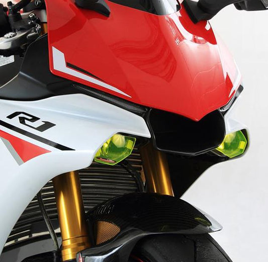POWERBRONZE パワーブロンズ ヘッドライトレンズシールド ライムグリーン YZF-R1 15- MT-10 16- カタログ品番：P079-5372 メーカー品番：440-Y558-011