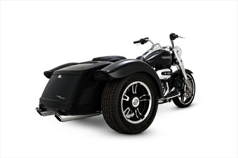マフラー  バンスアンドハインズ VanceHines TwinSlash Round ツインスラッシュ ラウンド スリップオン クローム マフラー FLRT FREEWHEELER 17-22 1801-1232 4549950495840 取寄品