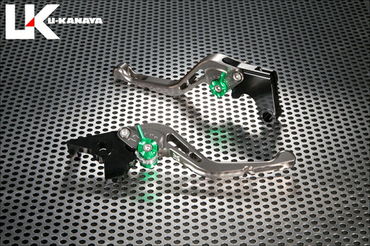 ユーカナヤ｜U-KANAYA レバーセット GPタイプ／ショート TI／BK Z900RS 18｜KA074-107-0606