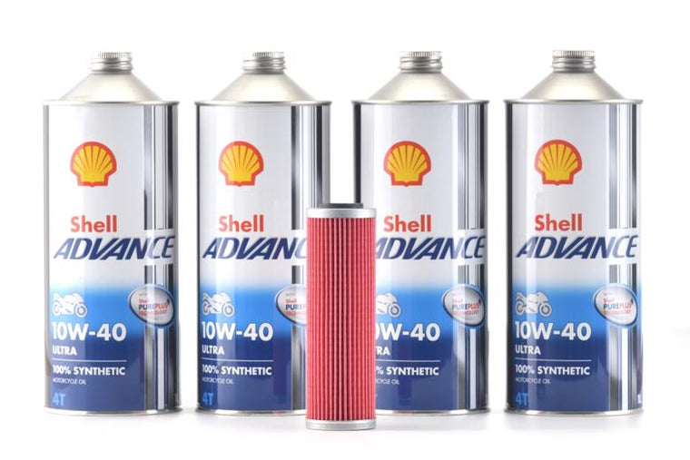 K&N ケーアンドエヌ Ducati EGオイル・フィルターセット ケーアンドエヌ KN-159 ShellADVANCE 4T ULTRA 10W-40 4L カタログ品番：SET-159-4TU10404 メーカー品番：SET-159-4TU10404