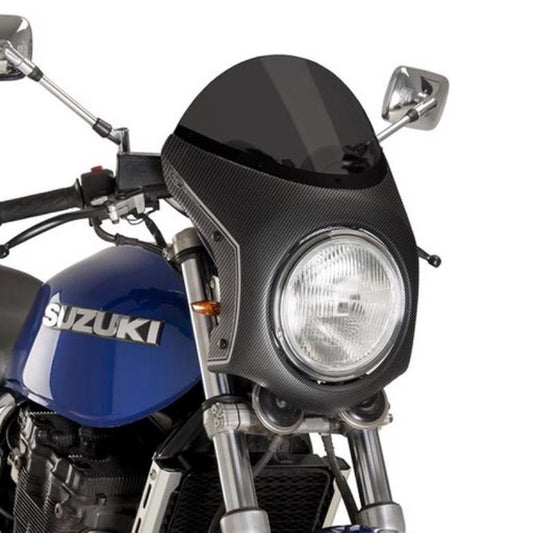 プーチ レトロフェアリング D.スモーク／カーボンP 汎用（ヘッドライト直径195mm