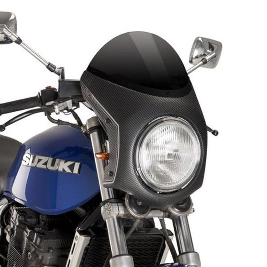 プーチ レトロフェアリング ブラック／カーボンP 汎用（ヘッドライト直径195mmタ