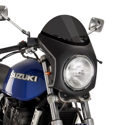 プーチ レトロフェアリング D.スモーク／ブラック 汎用（ヘッドライト直径195mm