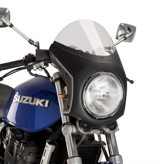 プーチ レトロフェアリング スモーク／ブラック 汎用（ヘッドライト直径195mm