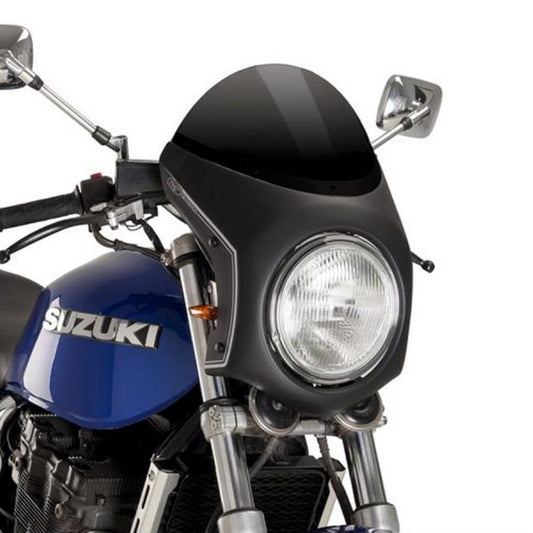 プーチ レトロフェアリング ブラック／ブラック 汎用（ヘッドライト直径195mmタ