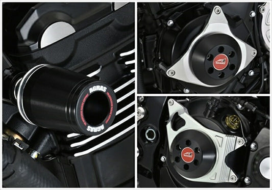 アグラス｜アグラス Rスライダー 4点SET φ50 BLK フレーム／ジェネレターA／クラッチA Z900RS 18｜342-400-011B