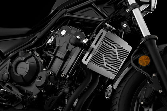 バイカーズ BIKERS ステンレスラジエターガード チタンコート Rebel500 17-20 カタログ品番：BK-H0443-BLK メーカー品番：H0443-BLK