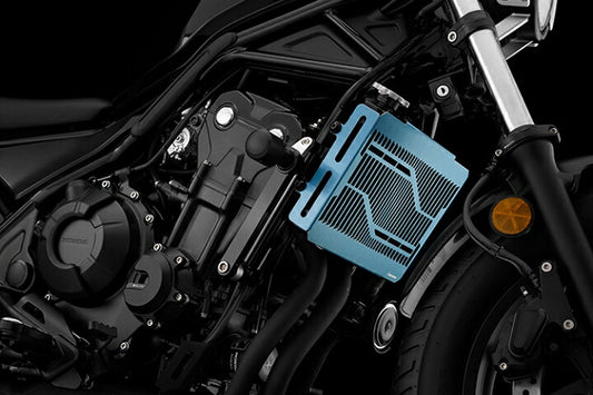 バイカーズ BIKERS ステンレスラジエターガード チタンコート Rebel500 17-20 カタログ品番：BK-H0443-BLU メーカー品番：H0443-BLU