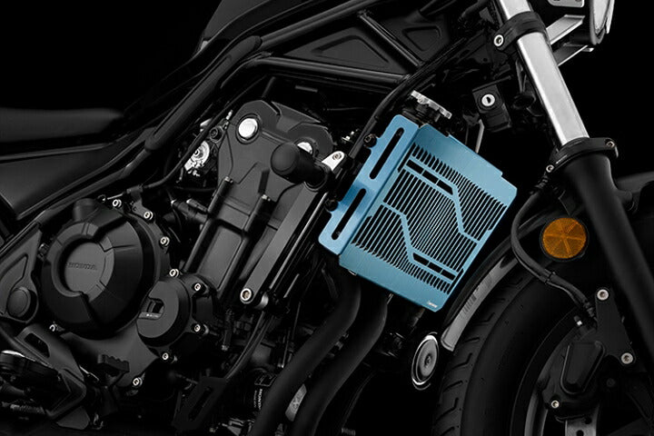 バイカーズ BIKERS ステンレスラジエターガード チタンコート Rebel500 17-20 カタログ品番：BK-H0443-BLU メーカー品番：H0443-BLU