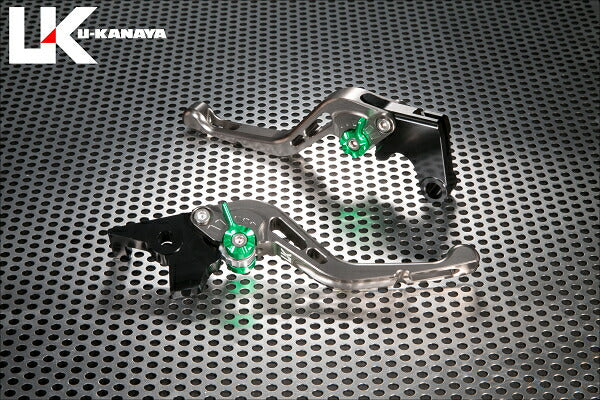 ユーカナヤ U-KANAYA レバーセット GPタイプ ショート TI BK モンキー125 18- カタログ品番：P091-2523 メーカー品番：HO078-042-0606