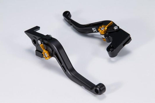 ユーカナヤ U-KANAYA レバーセット STD ショート BK RD (ツヤケシ) モンキー125 18- カタログ品番：P091-2711 メーカー品番：HO078-042-0211