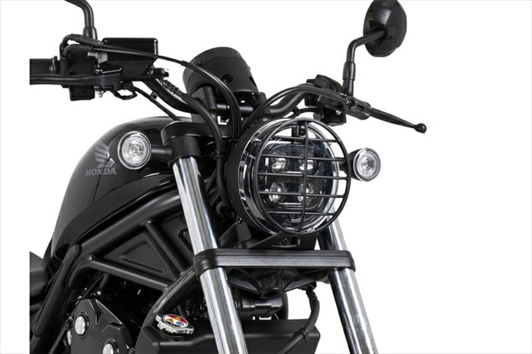 ヘプコアンドベッカー｜ヘプコ＆ベッカ ヘッドライトグリル ブラック Rebel250／500 20-21｜701998 00 01
