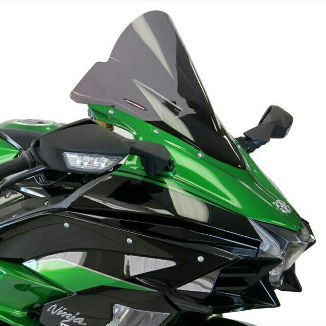 POWERBRONZE パワーブロンズ エアフロースクリーン ダークスモーク NinjaH2SX 18(エクストラ・ハイ) カタログ品番：P092-6707 メーカー品番：400-K143-002